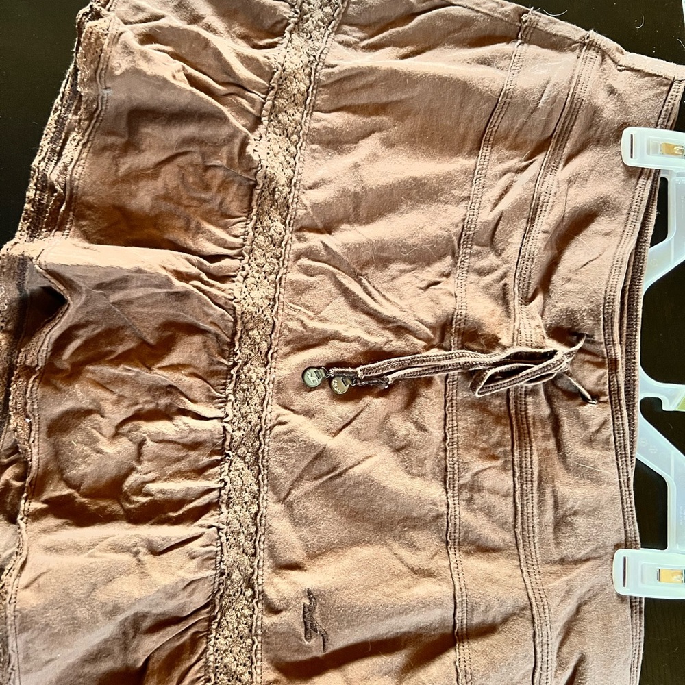 Hollister brown ruffle skirt Sz L - Picture 7 of 7